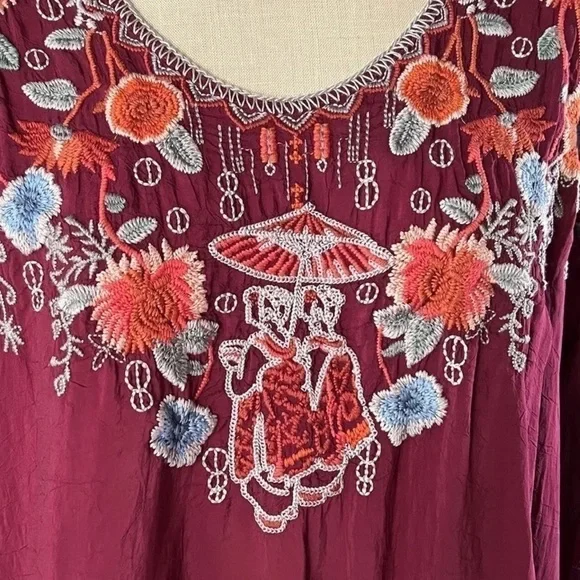 Johnny Was Hamayu Embroidered Blouse NWT - Picture 8 of 12